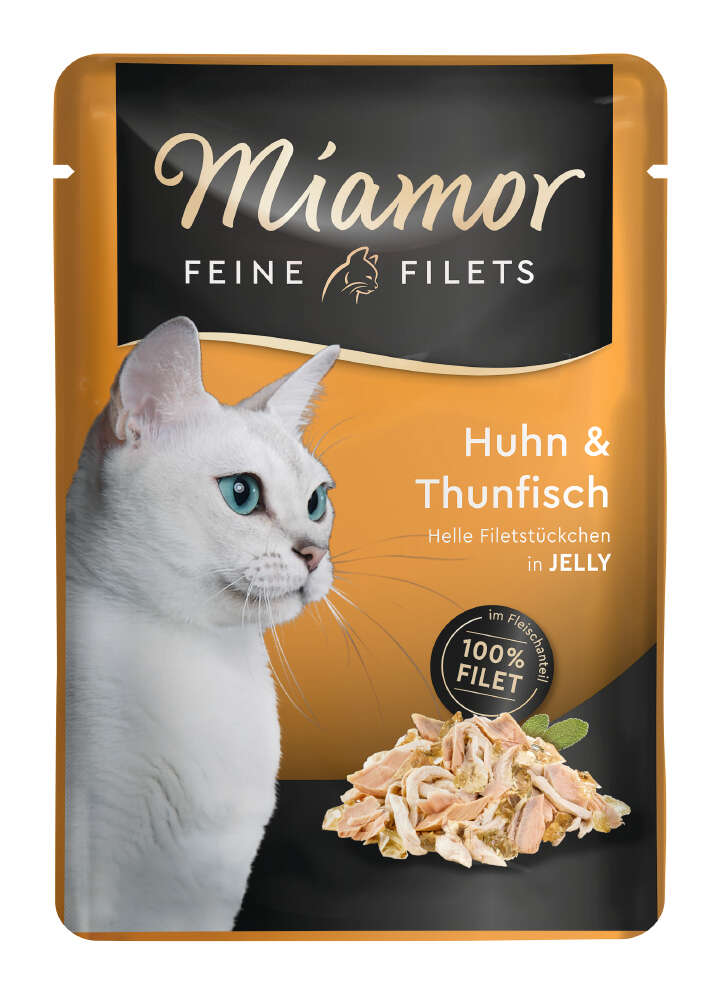 Miamor Katzen-Nassfutter Feine Filets Huhn & Thunfisch